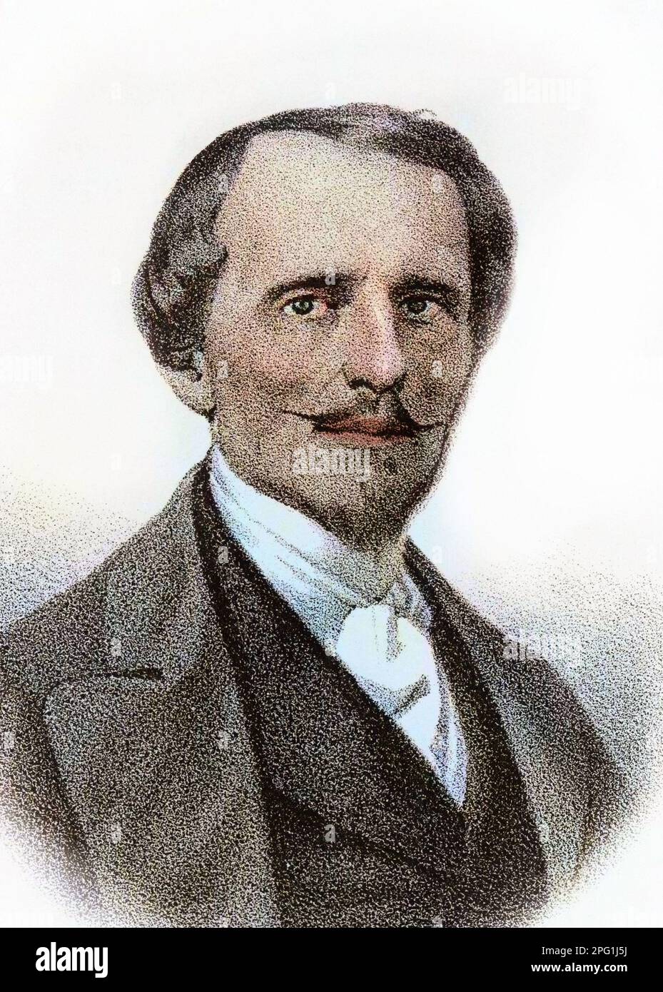 Portrait de Bettino Ricasoli (1809-1880), homme d'État italien Banque D'Images