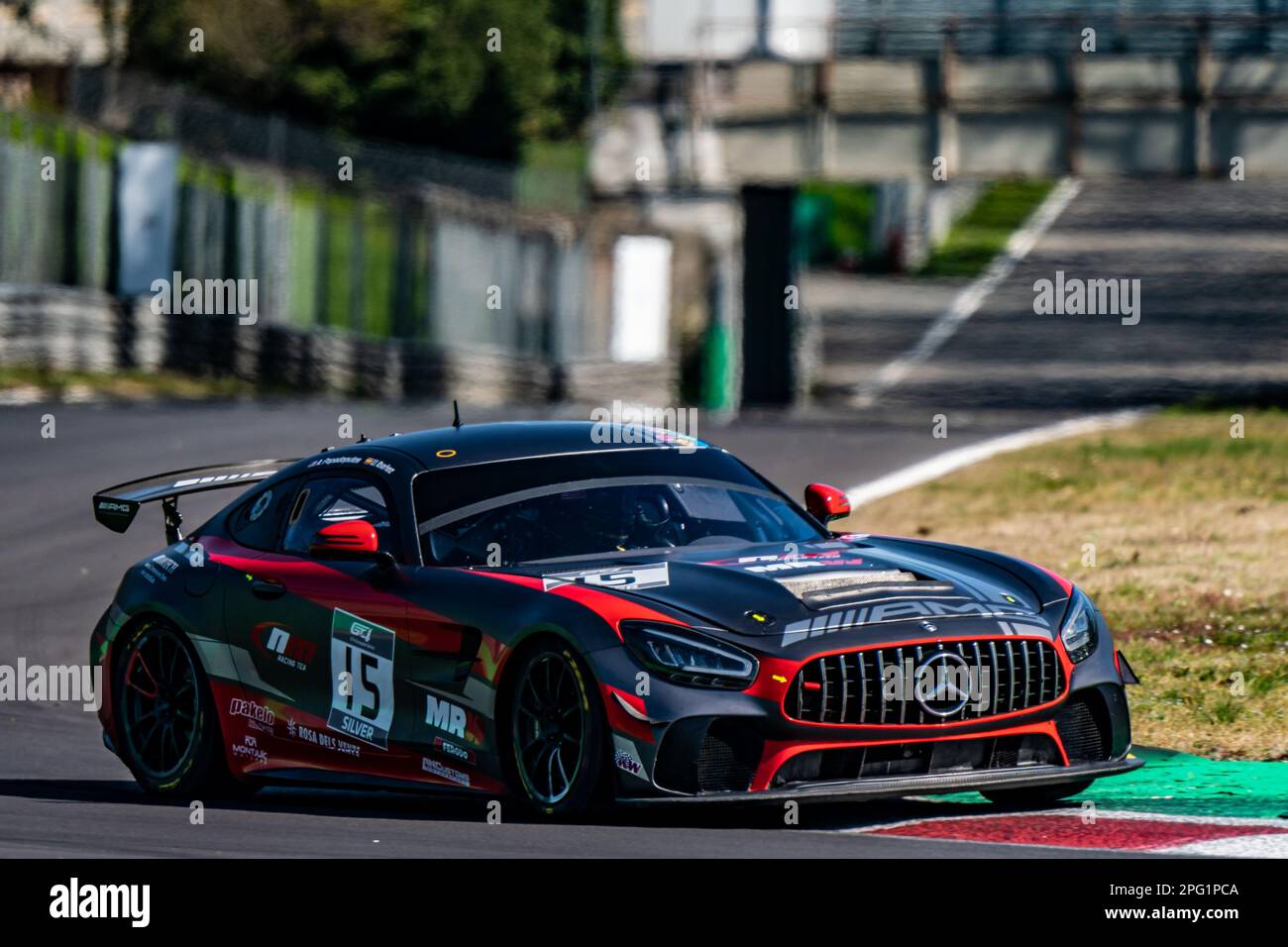 #15 Mercedes AMG-GT4, ÉQUIPE DE course NM, série européenne GT4 Banque D'Images