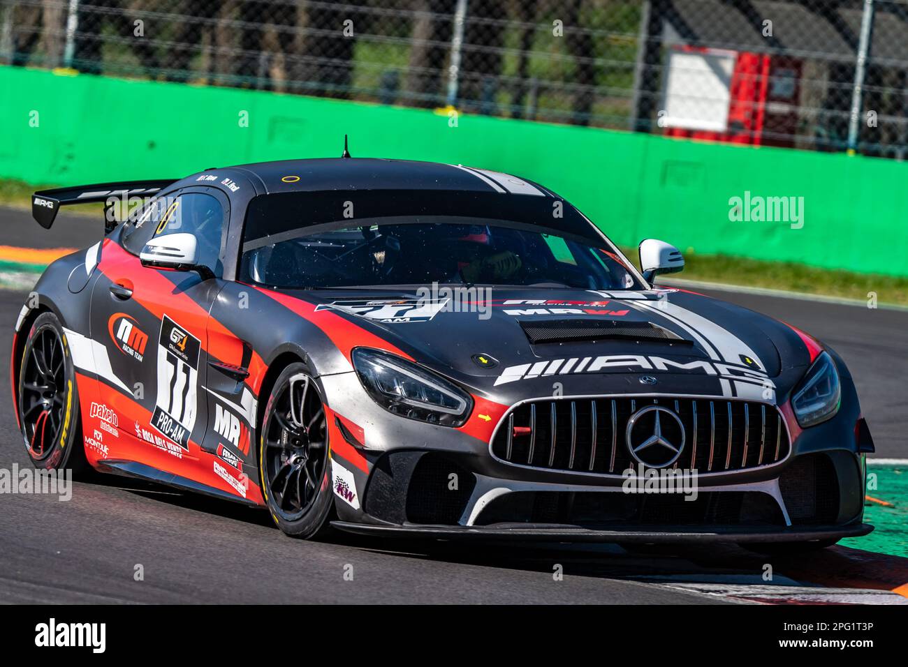 #77 Mercedes-AMG GT4, ÉQUIPE DE course NM, série européenne GT4 Banque D'Images