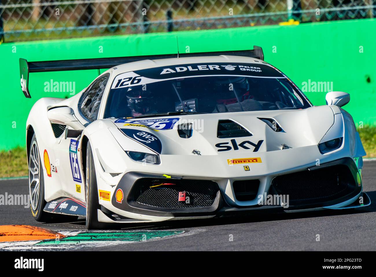 #126 Ferrari 488 Challenge Evo, Scuderia Autopa, Ferrari Challenge Coppa Shell eu Banque D'Images