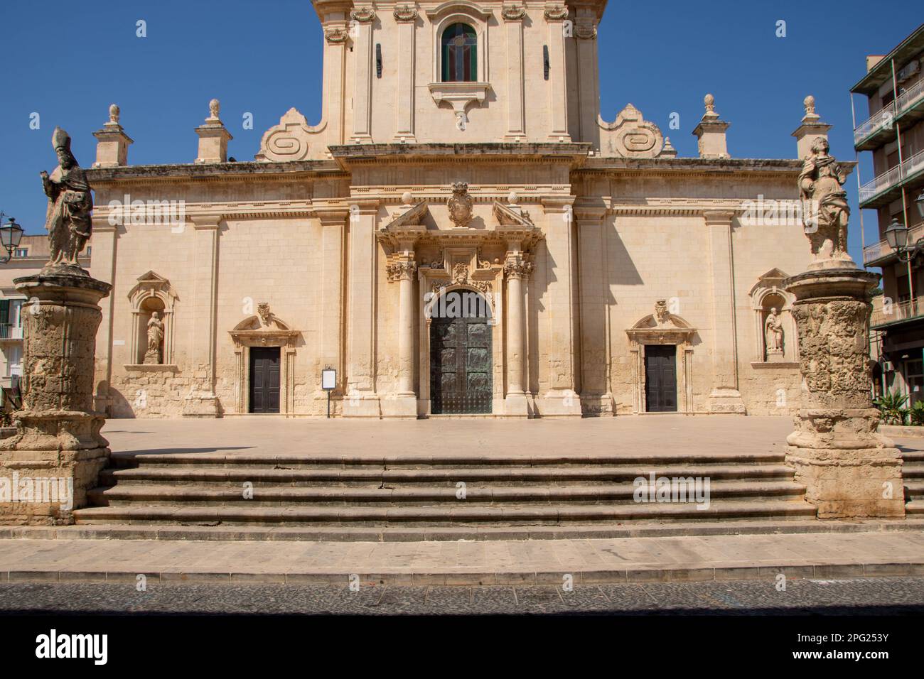 église mère de san nicolo à Avola Banque D'Images