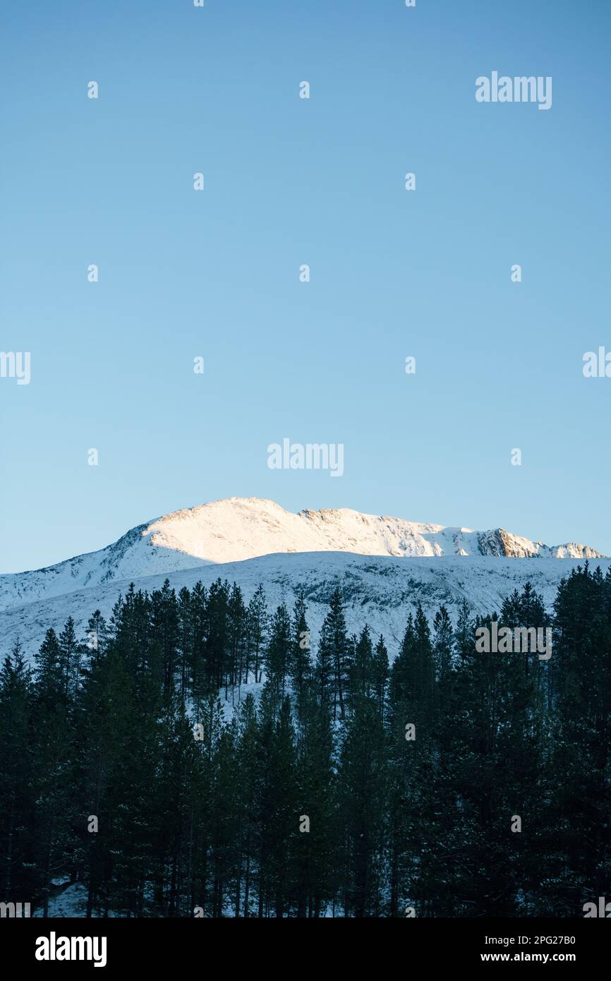 Vue sur la montagne dans les Highlands écossais Banque D'Images