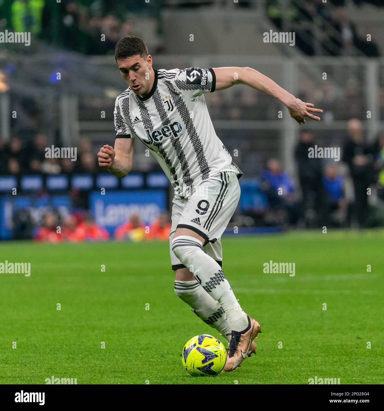 Milan, Italie - 19 2023 mars - Inter-Juventus série A - vlahovic dusan Juventus F.C. Credit: Christian Santi/Alay Live News Banque D'Images