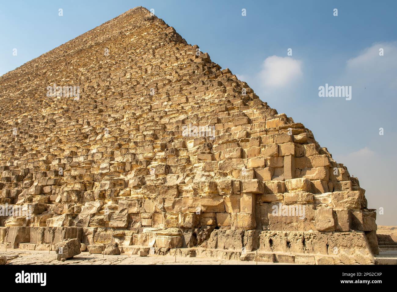 La grande pyramide de Khéops, à Gizeh, Le Caire, Egypte Banque D'Images