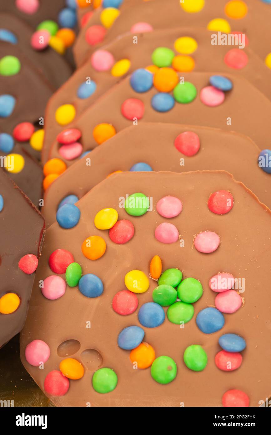 Friandises au chocolat en m&m de couleur Banque D'Images