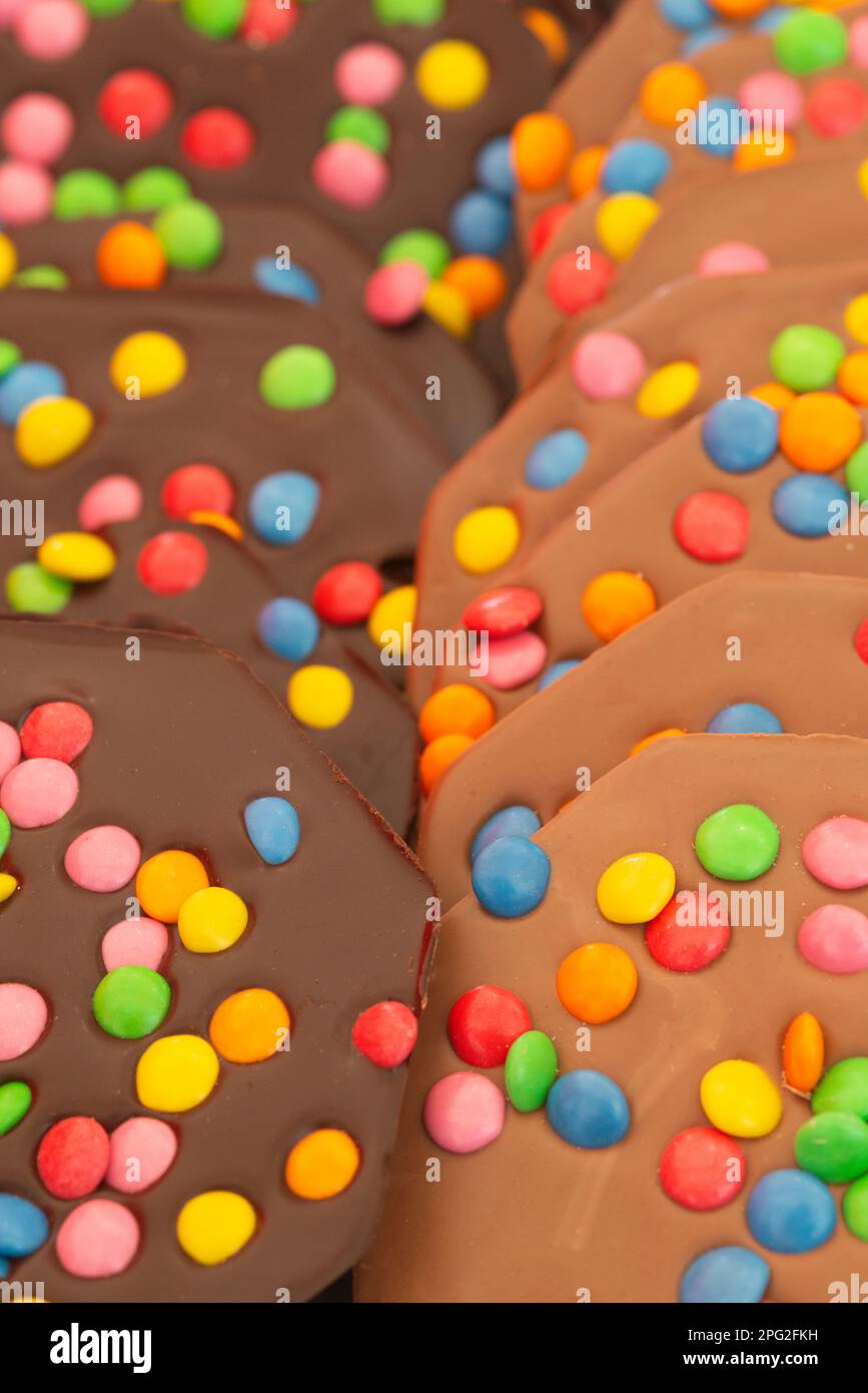 Friandises au chocolat en m&m de couleur Banque D'Images