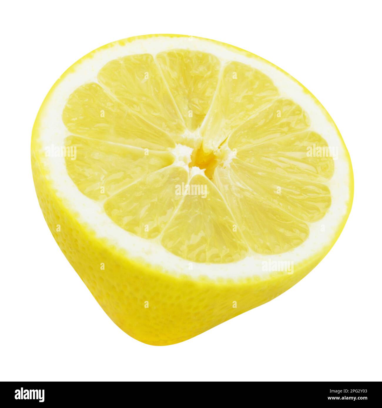 Lemon isolé sur fond blanc Banque D'Images
