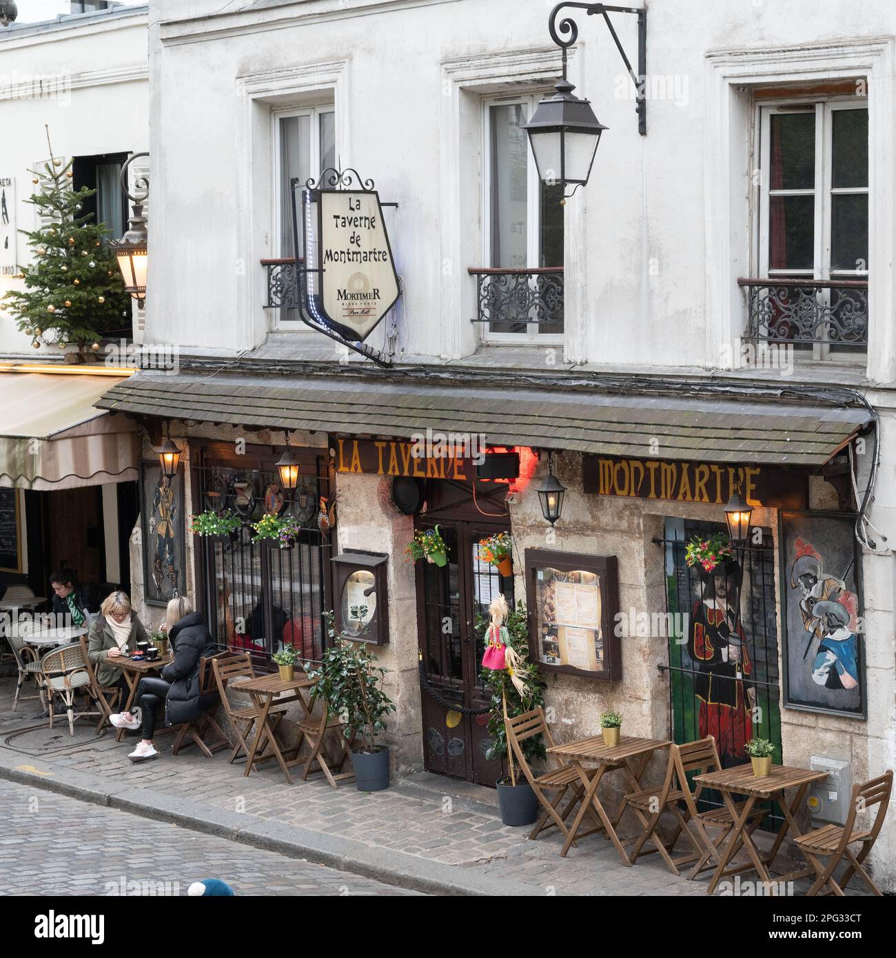 La Taverne du montmartre, pub à Montmartre, Paris Banque D'Images