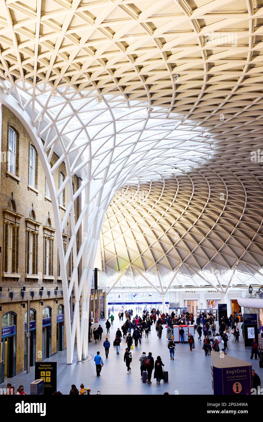 Gare de Kings Cross - Londres Banque D'Images