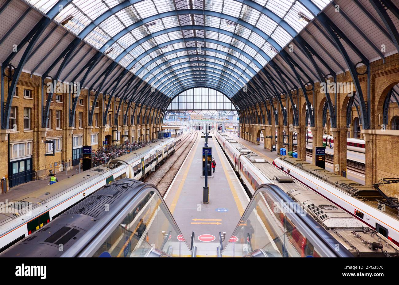 Gare de Kings Cross - Londres Banque D'Images