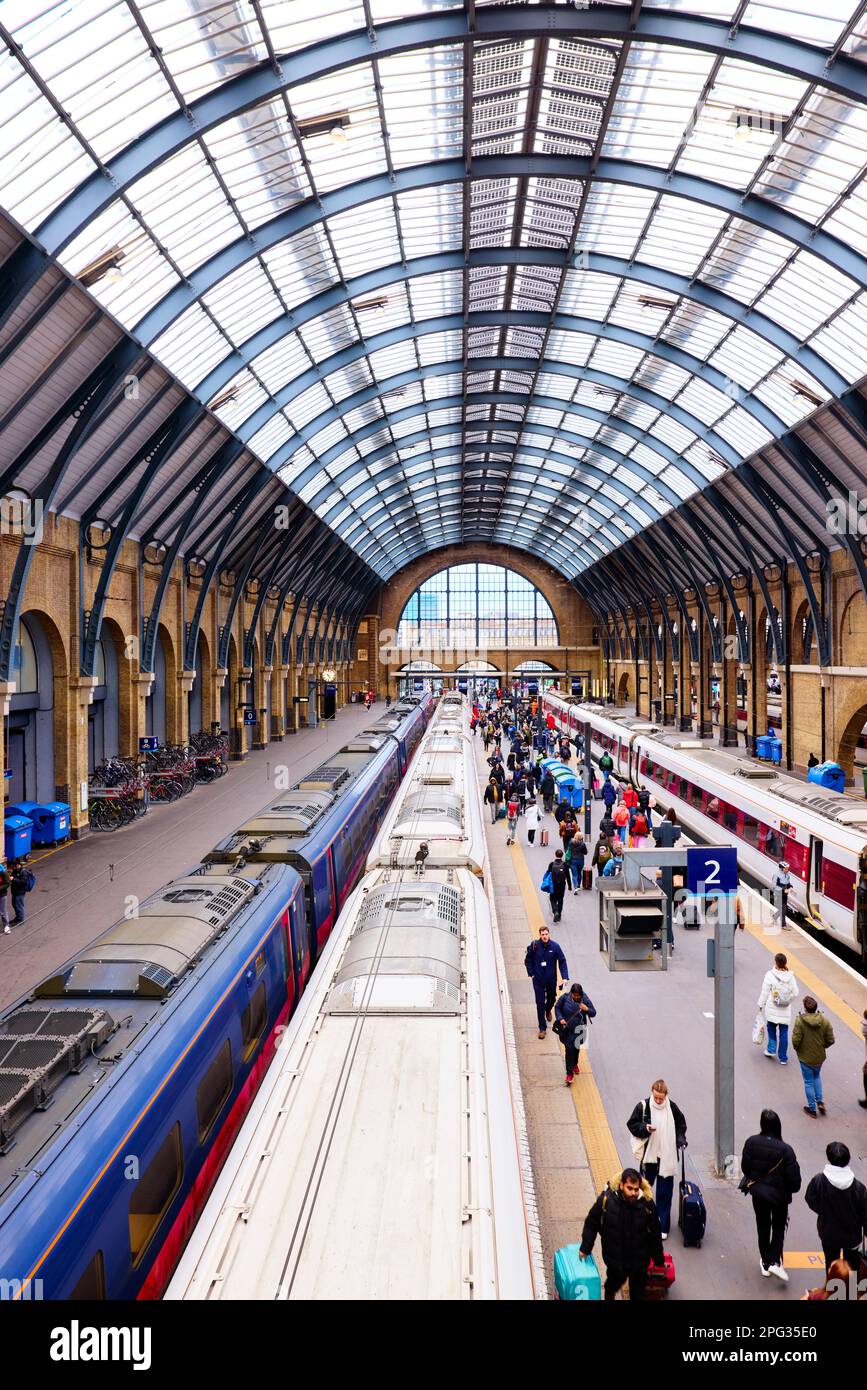 Gare de Kings Cross - Londres Banque D'Images