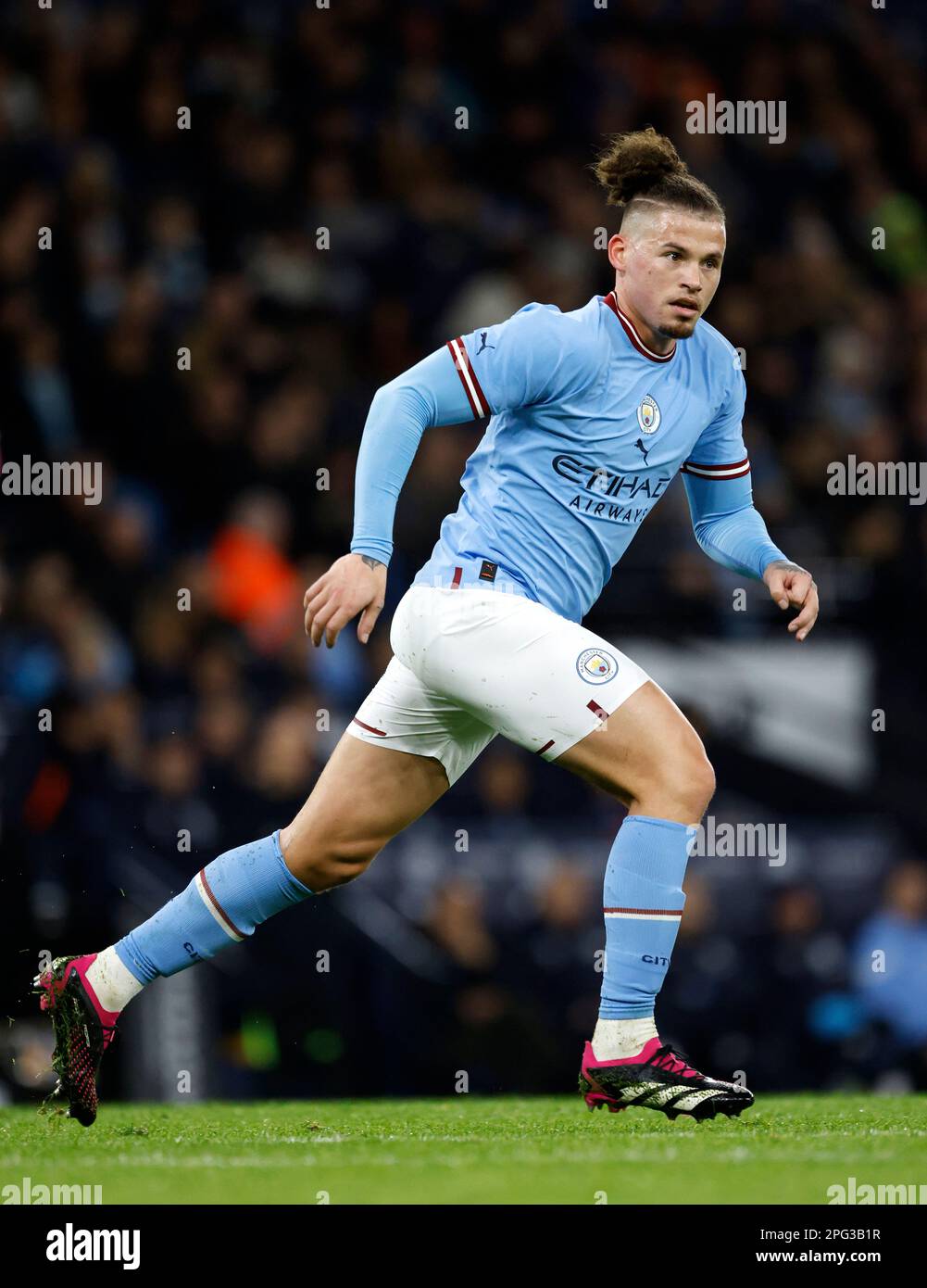 Kalvin Phillips de Manchester City lors du match quart de finale de la coupe Emirates FA au Etihad Stadium, Manchester. Date de la photo: Samedi 18 mars 2023. Banque D'Images