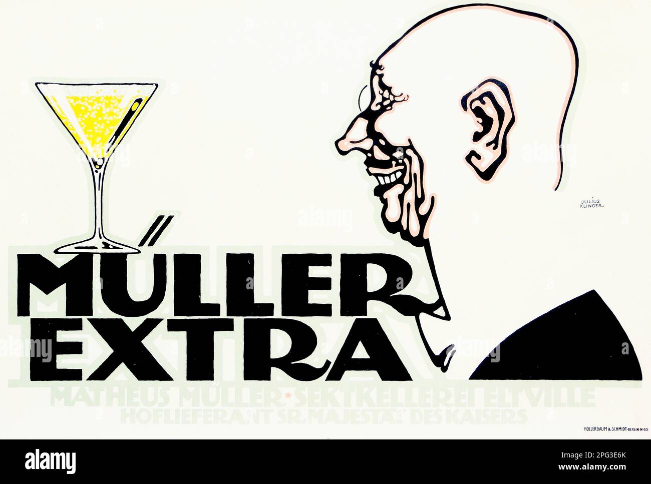 Julius Klinger - Muller Extra - 1912 Banque D'Images