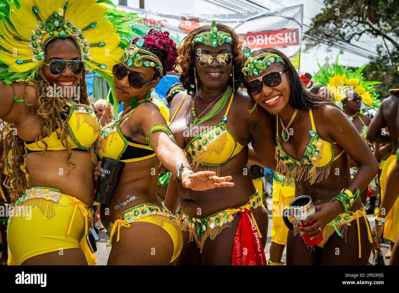 Carnaval à Port of Spain, Trinité, République de Trinité-et-Tobago, Caraïbes du Sud Banque D'Images