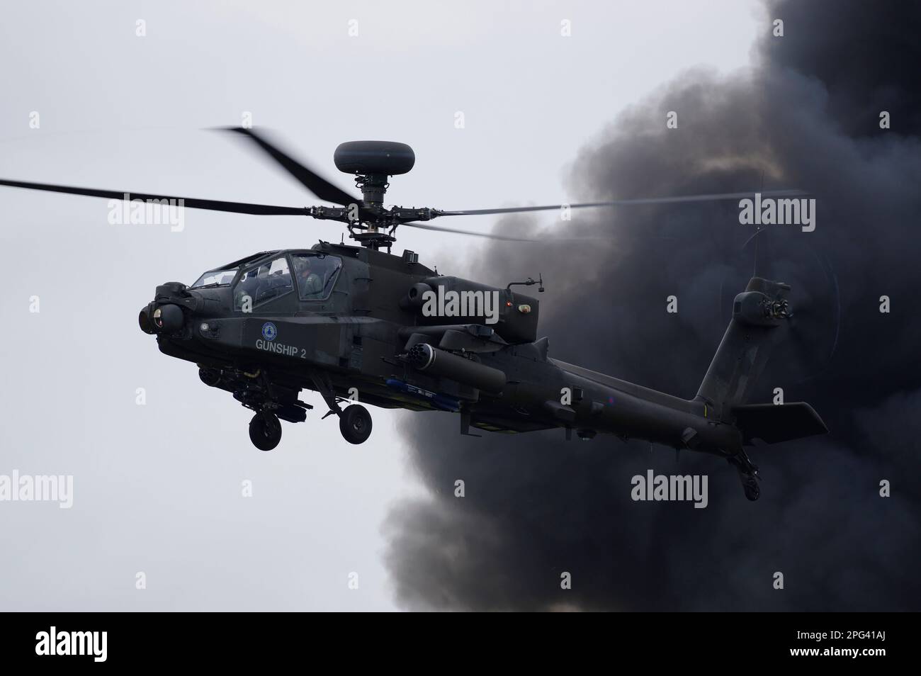 AH 64, Apache, hélicoptère, Banque D'Images