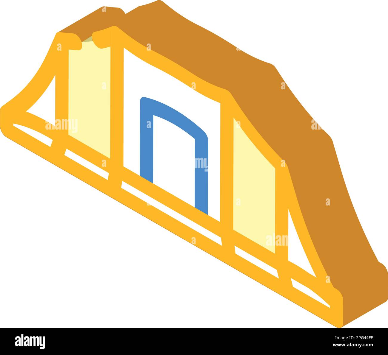 activité tente vacances isométrique icône illustration vectorielle Illustration de Vecteur