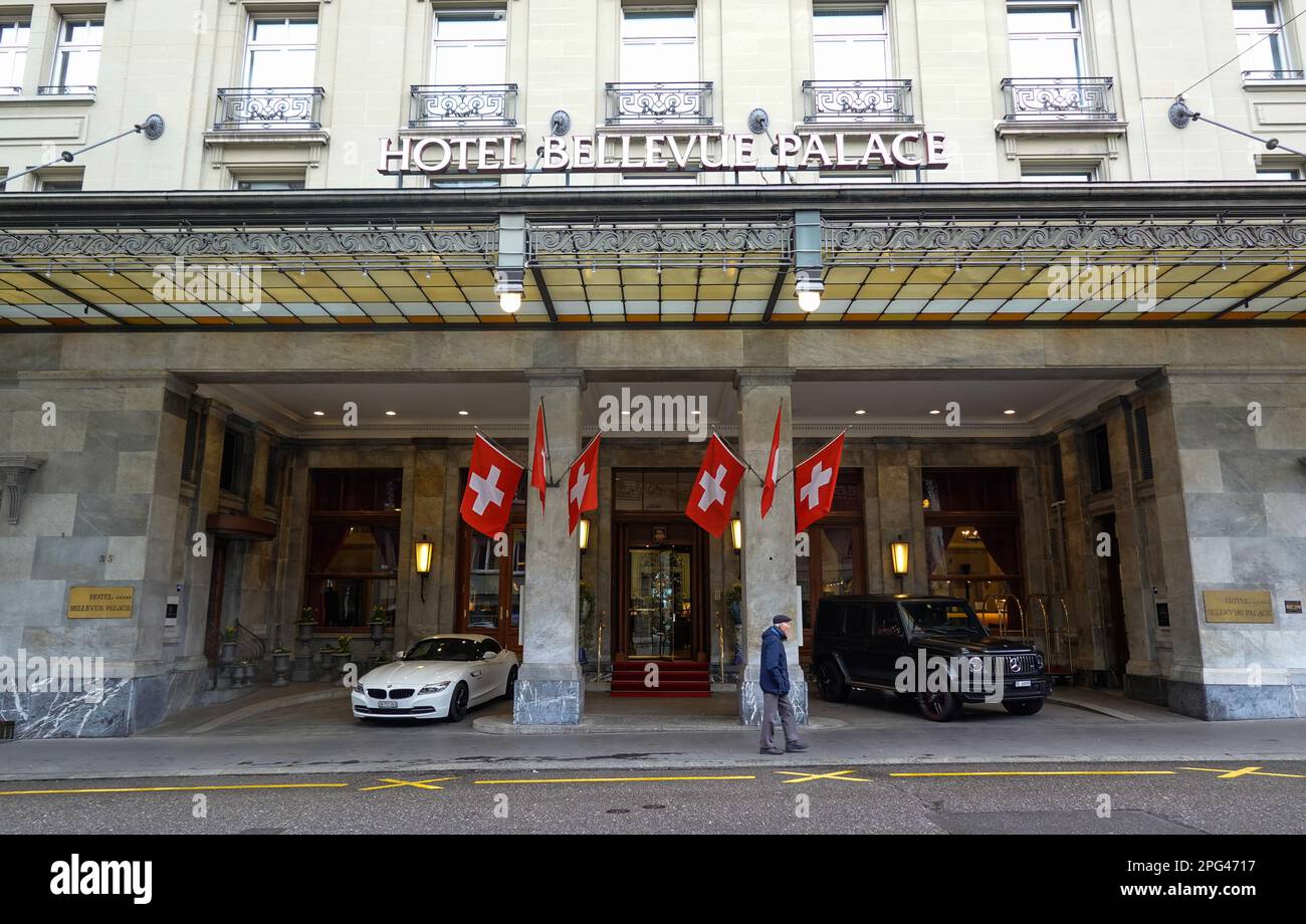 Hotel Bellevue Palace, Kochergasse, Altstadt, Berne, Suisse Banque D'Images