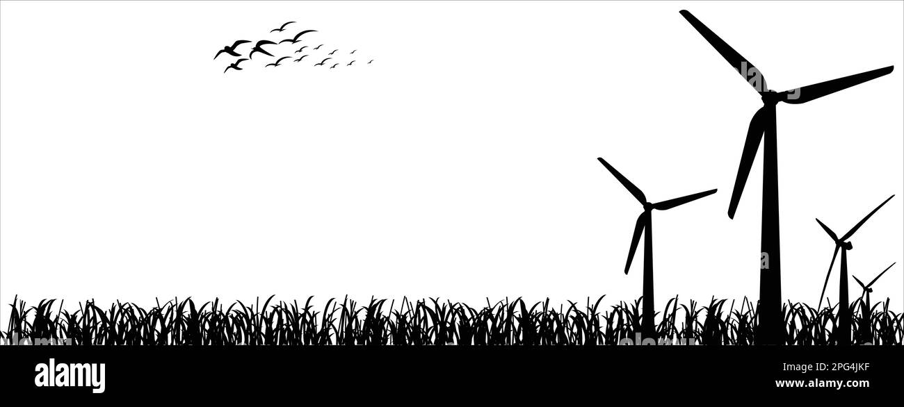 Arrière-plan du moulin Illustration de Vecteur