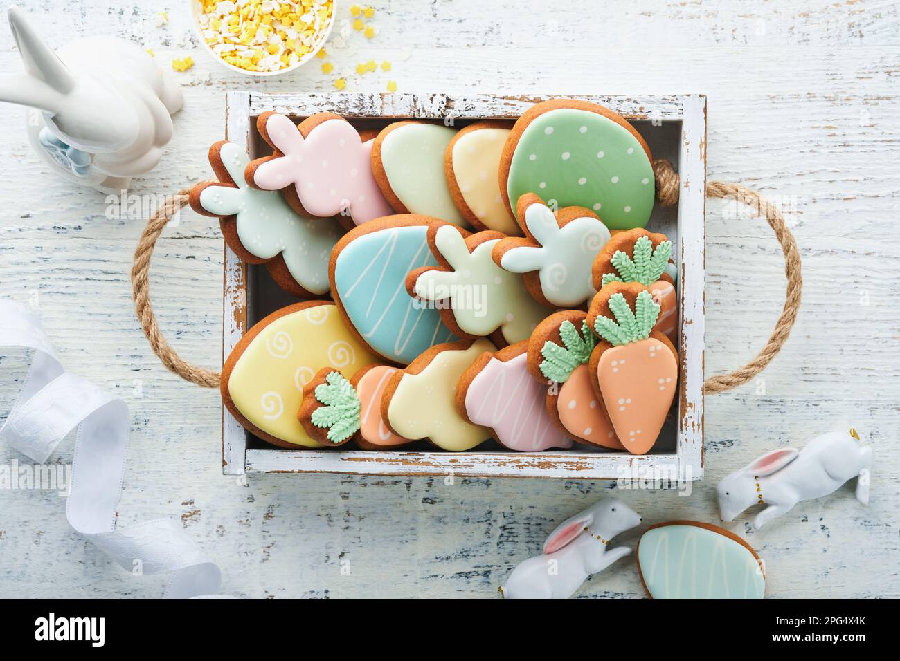 Lapin en pain d'épice. Lapin de biscuits de Noël. Nouvelle année 2023