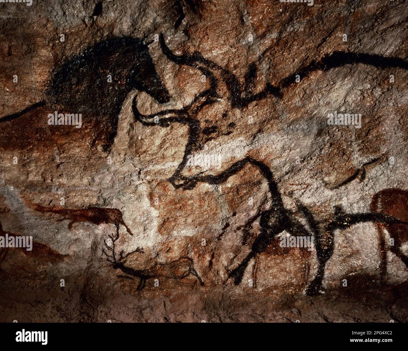 Les grottes de Lascaux sont des grottes décorées de peintures paléolithiques, considérées comme l'un des témoignages les plus importants de l'art préhistorique (UNESCO) Banque D'Images