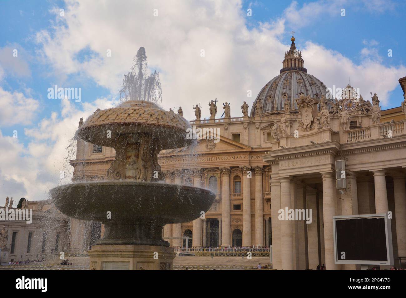 Dôme de Saint pierre, Rome. Banque D'Images