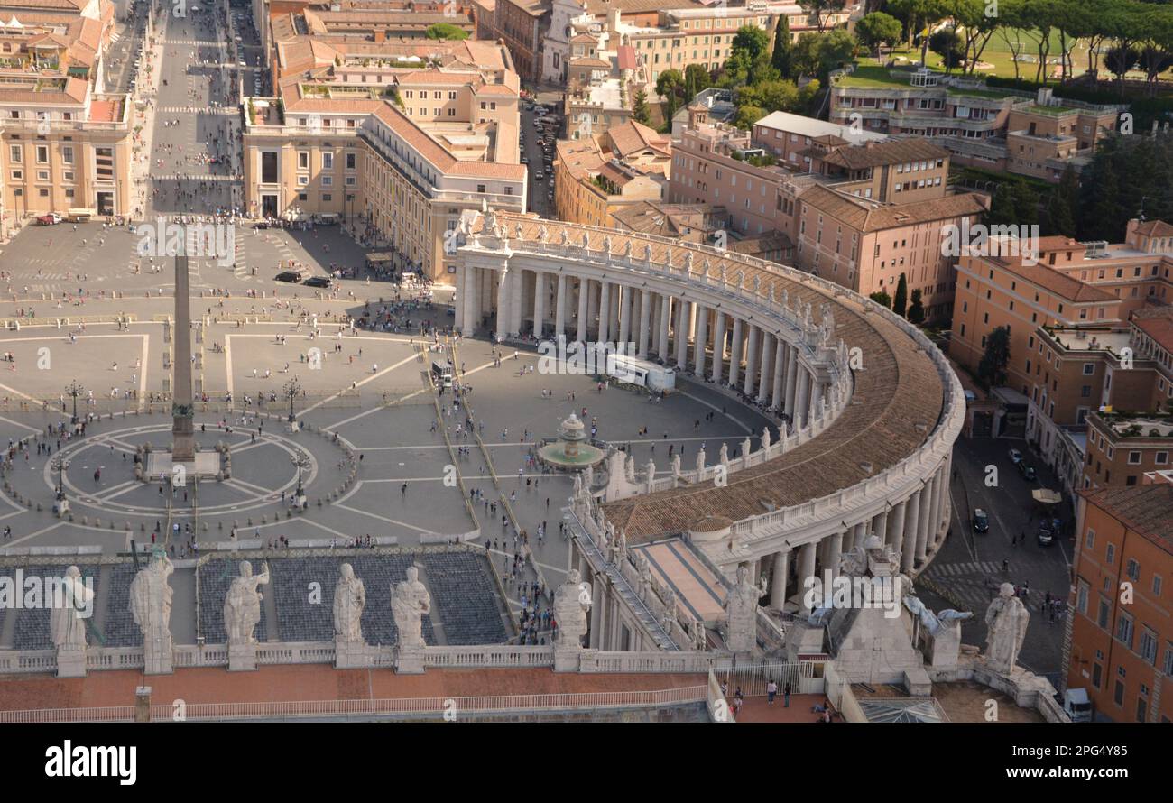 Dôme de Saint pierre, Rome. Banque D'Images