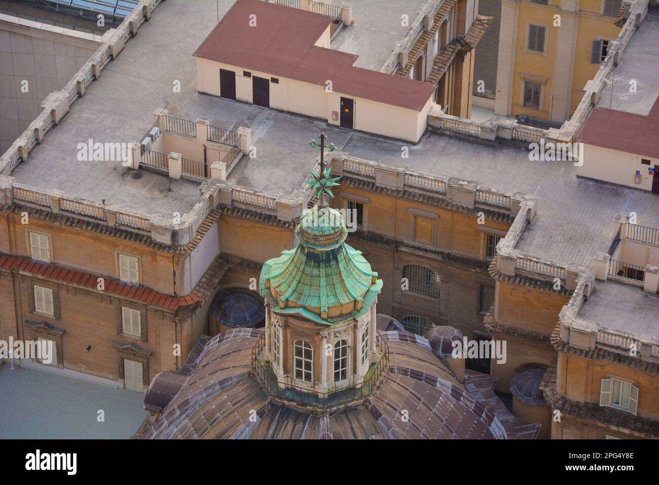 Dôme de Saint pierre, Rome. Banque D'Images