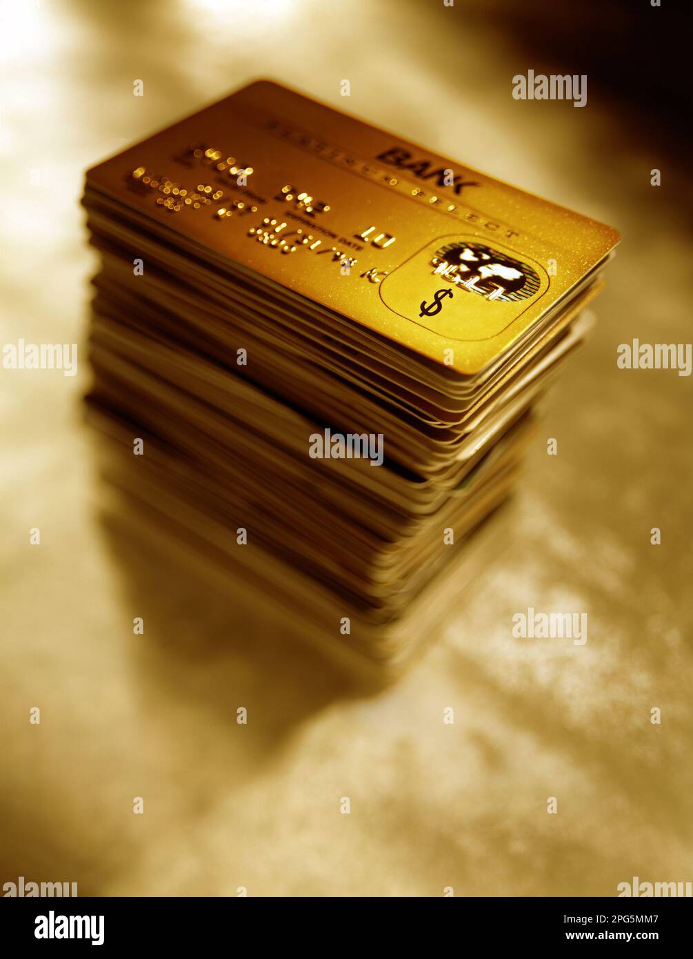 Pile de cartes de crédit Banque D'Images