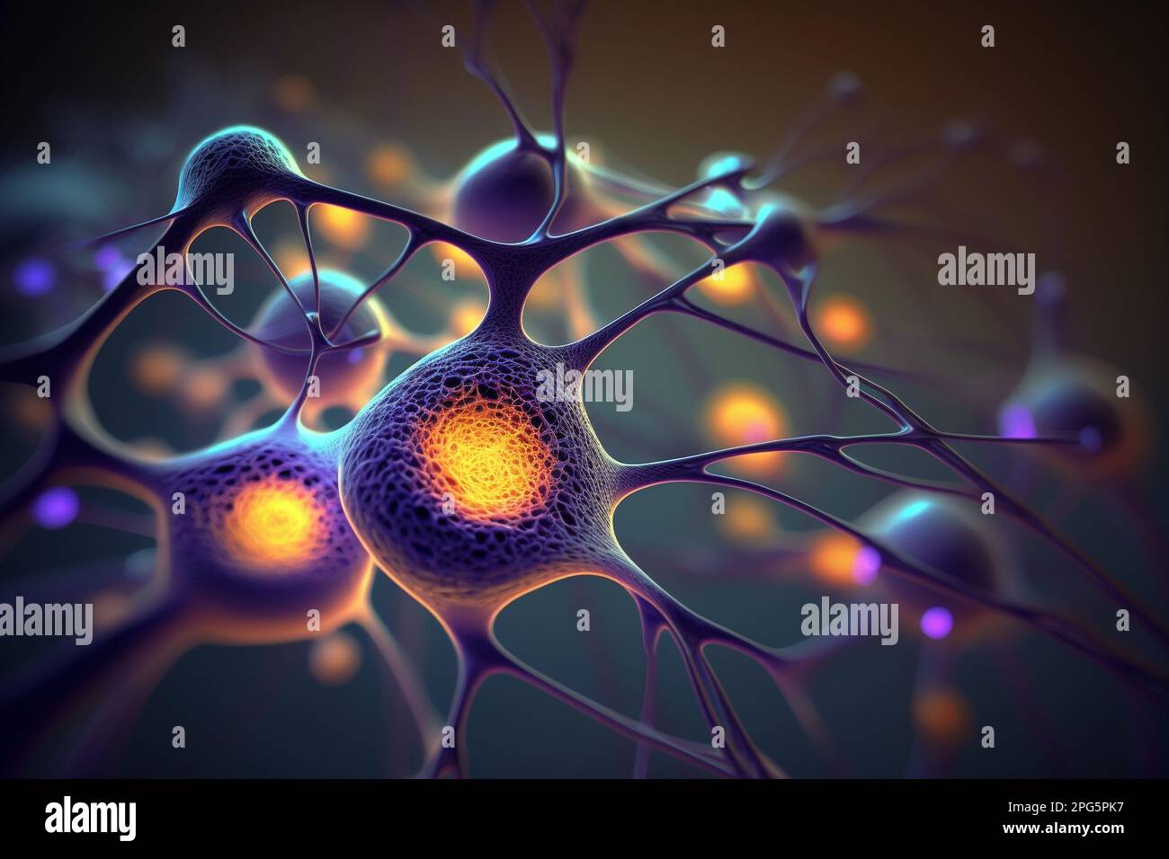 Structure du cerveau Neuroscience. Réseau neuronal système nerveux ...