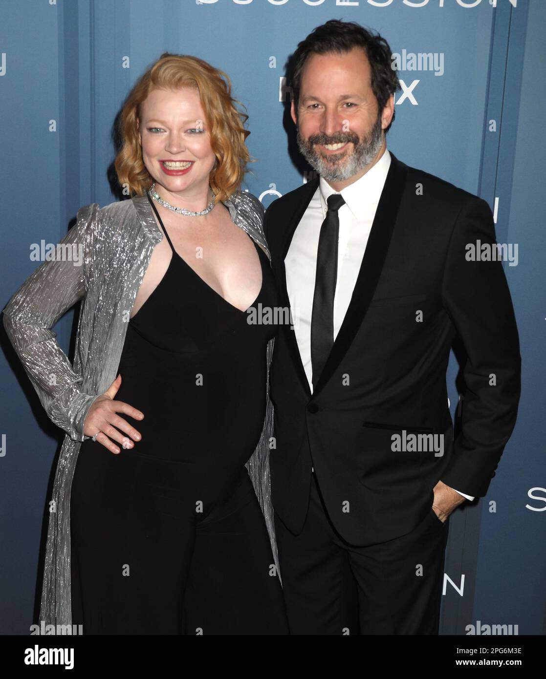 20 mars 2023, New York, New York, États-Unis : l'acteur SARAH SNOOK et DAVE LAWSON ont vu le tapis rouge à l'arrivée pour la saison 4 de la sucessionâ€™˜de HBOâ€™s tenue au Jazz au Lincoln Center. (Credit image: © Nancy Kaszerman/ZUMA Press Wire) USAGE ÉDITORIAL SEULEMENT! Non destiné À un usage commercial ! Banque D'Images