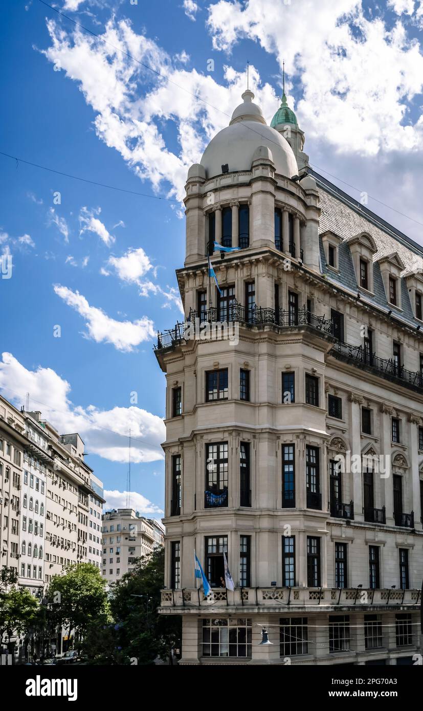 Buenos Aires, Argentine - 20 mars 2023: Architecture et sites de Buenos Aires. Architecture coloniale de l'Argentine. Photo de haute qualité Banque D'Images