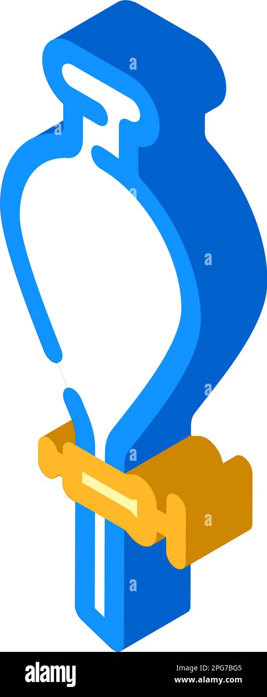 ampoule à décanter verrerie chimique laboratoire isométrique icône illustration vectorielle Illustration de Vecteur