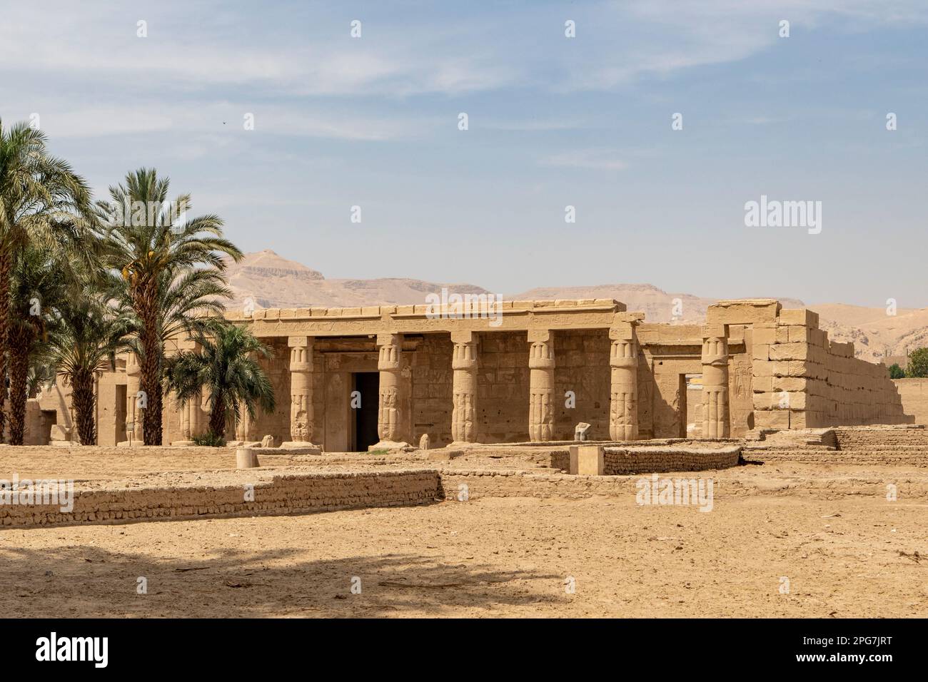 Temple mortuaire de Seti I, près de Louxor, Égypte Banque D'Images