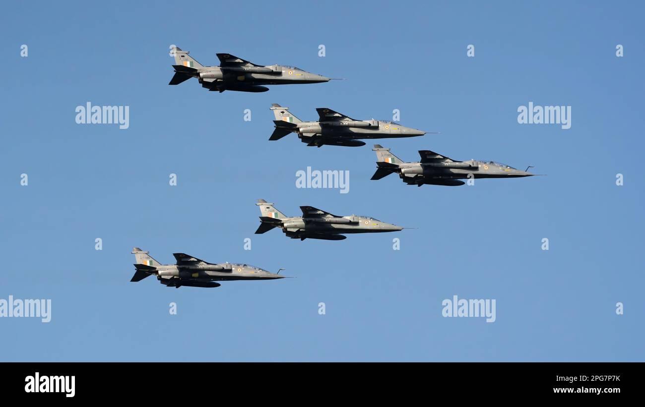 SEPECAT Jaguar un bombardier de combat à faible niveau une coentreprise anglo-française introduite en 1973 et toujours en service avec l'Indian Airforce Banque D'Images