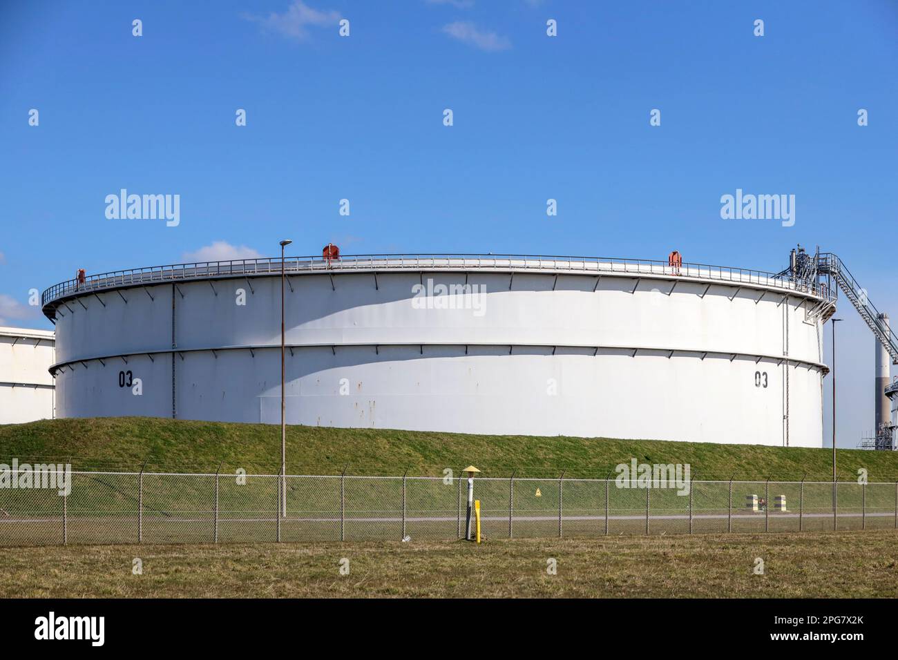 Raffinerie BP à Europoort dans le port de Rotterdam aux pays-Bas Banque D'Images