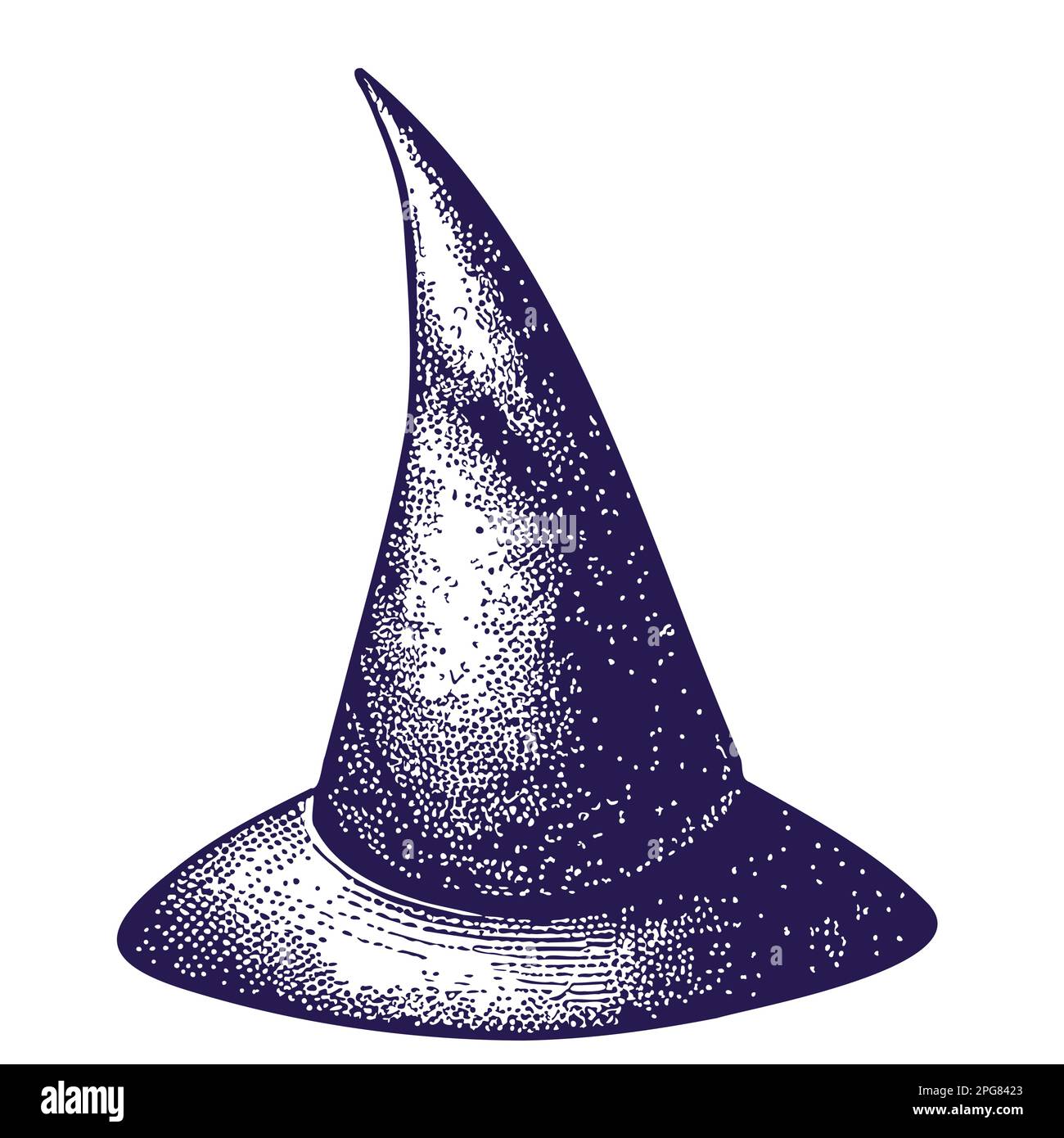 Chapeau de sorcière dessin main Halloween illustration Illustration de Vecteur
