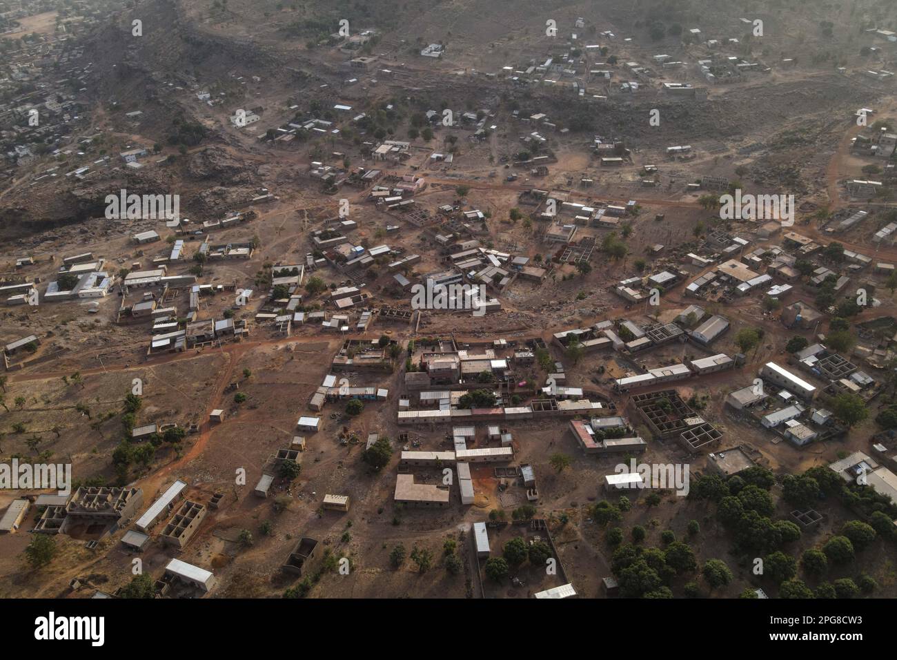 Nicolas Remene / le Pictorium - Bamako - Mali: Urbanisation, développement et changement climatique - 16/2/2021 - Mali / District de Bamako / Bamako - vue de la ville de Bamako depuis la colline de Lassa. Banque D'Images