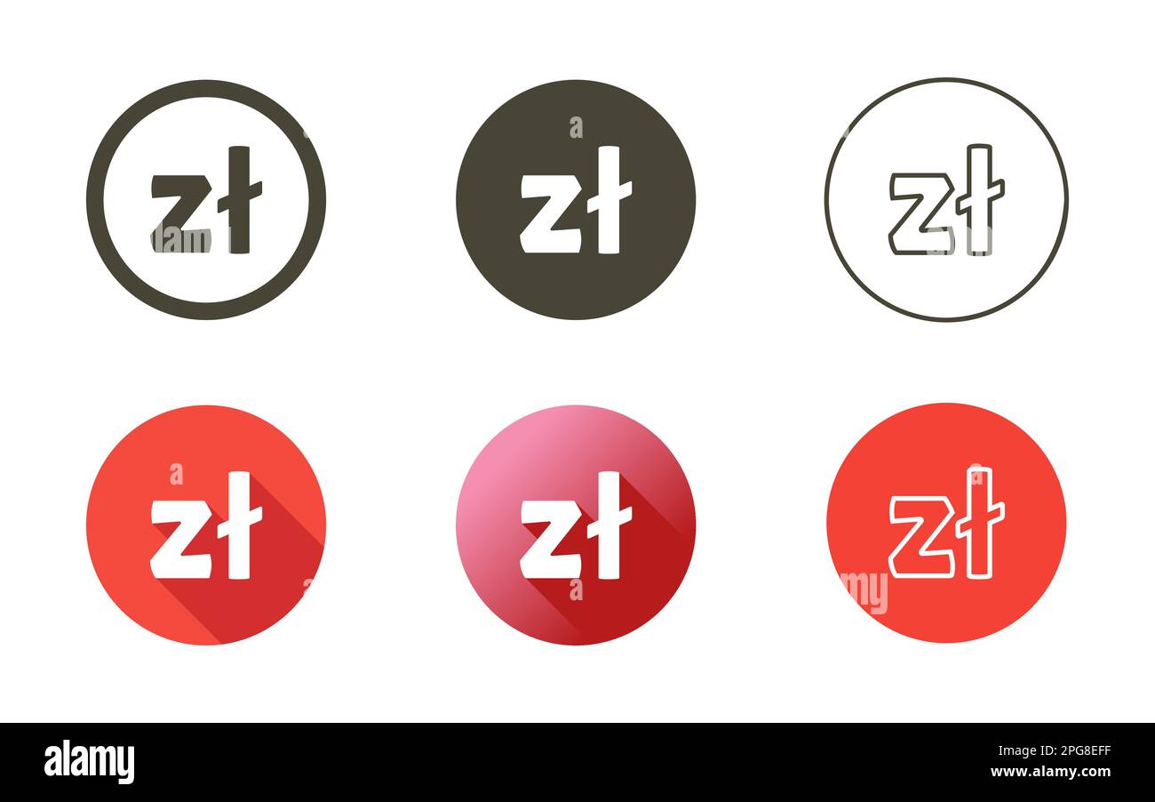 Jeu d'icônes de symbole de loterie polonais Illustration de Vecteur