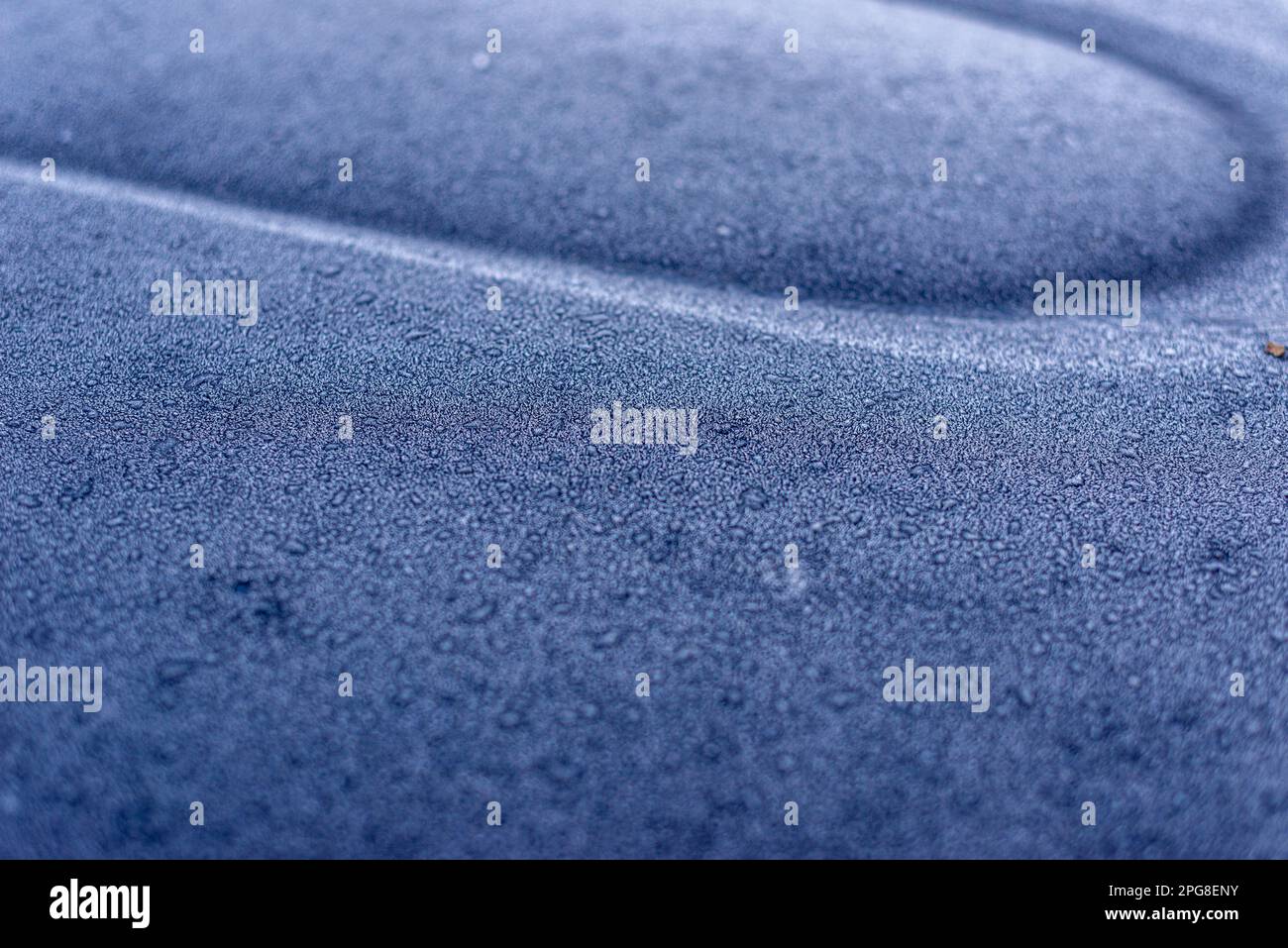 Voiture gelée en hiver, Bangor, Irlande du Nord Banque D'Images