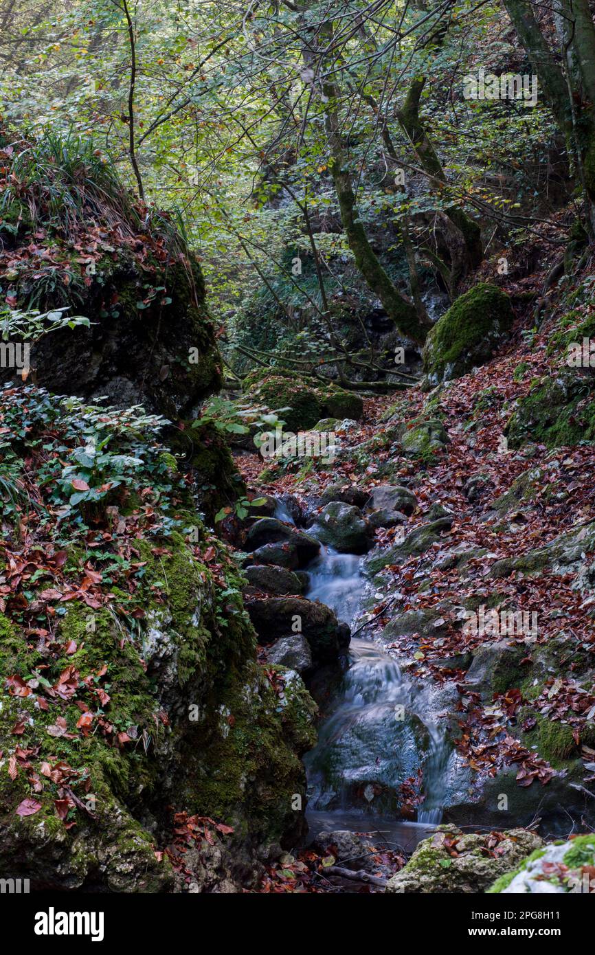 Valle del Sabato, Monti Picentini, Serino, Avellino, Campanie, Italia Banque D'Images