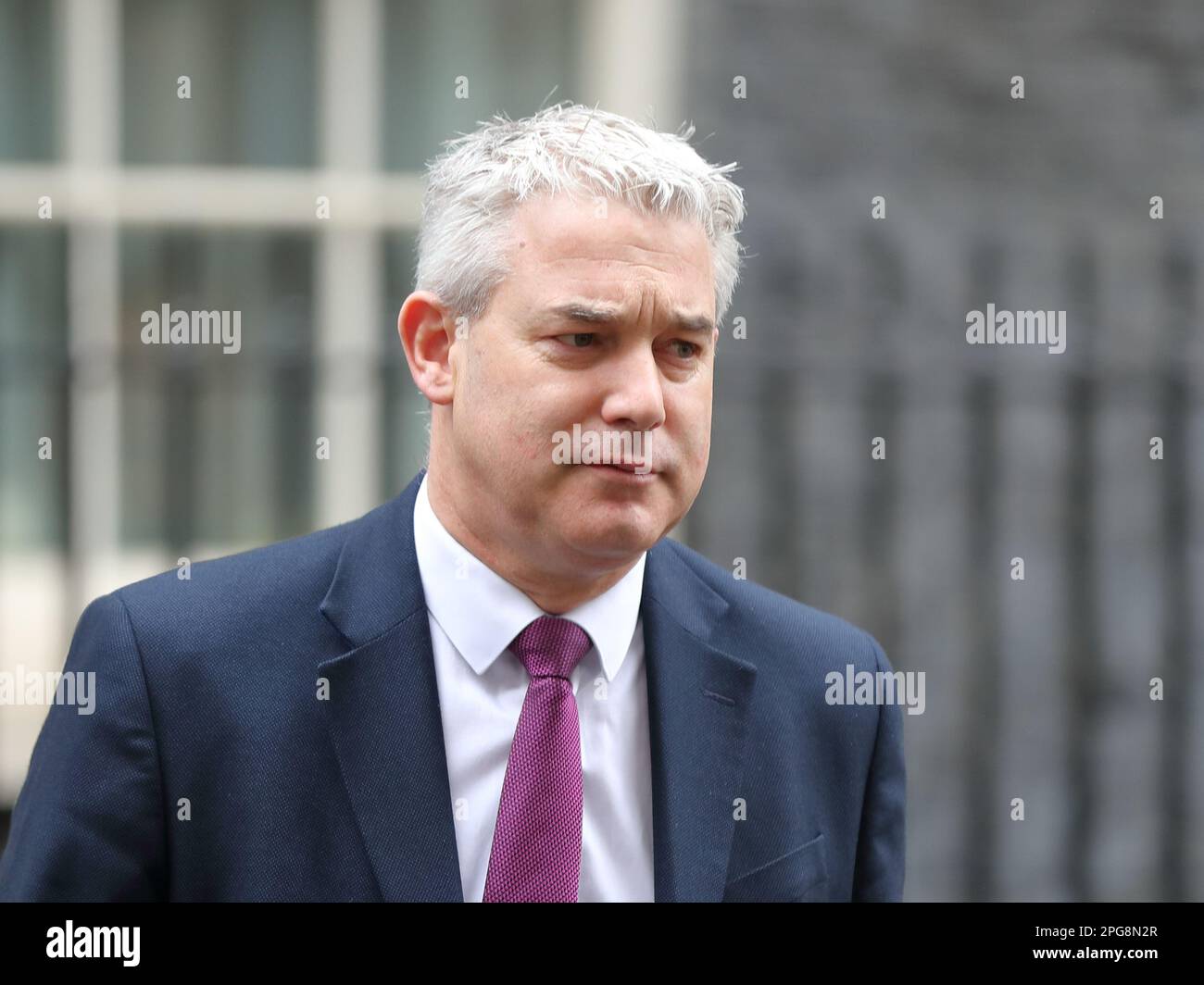 Londres, Royaume-Uni. 21st mars 2023. Steve Barclay, secrétaire d'État à la Santé et aux soins sociaux, part après la réunion du Cabinet Downing Street no 10. Credit: Uwe Deffner/Alay Live News Banque D'Images