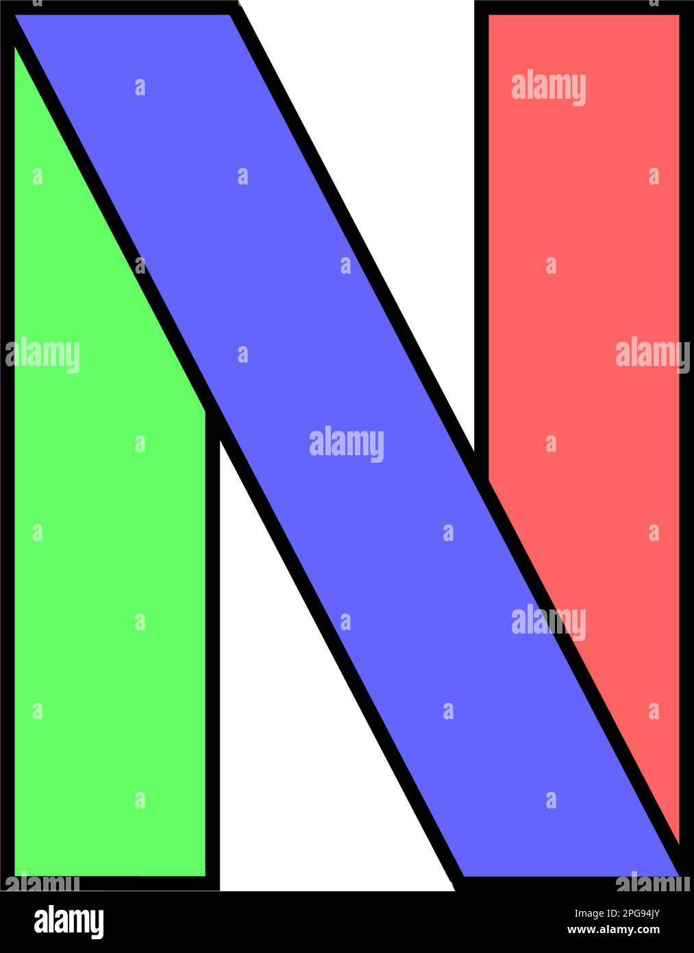 Police alphabet plié à partir de papier de couleur, lettre faite en ruban multicolore, illustration vectorielle 10EPS Illustration de Vecteur