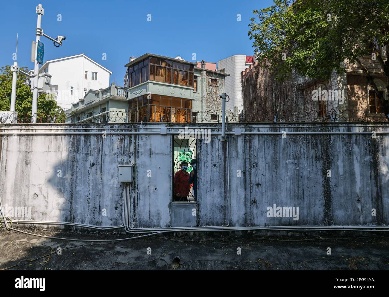 Vue générale de Sha Tau Kok. 15FEB23. SCMP / TSE de mai Banque D'Images