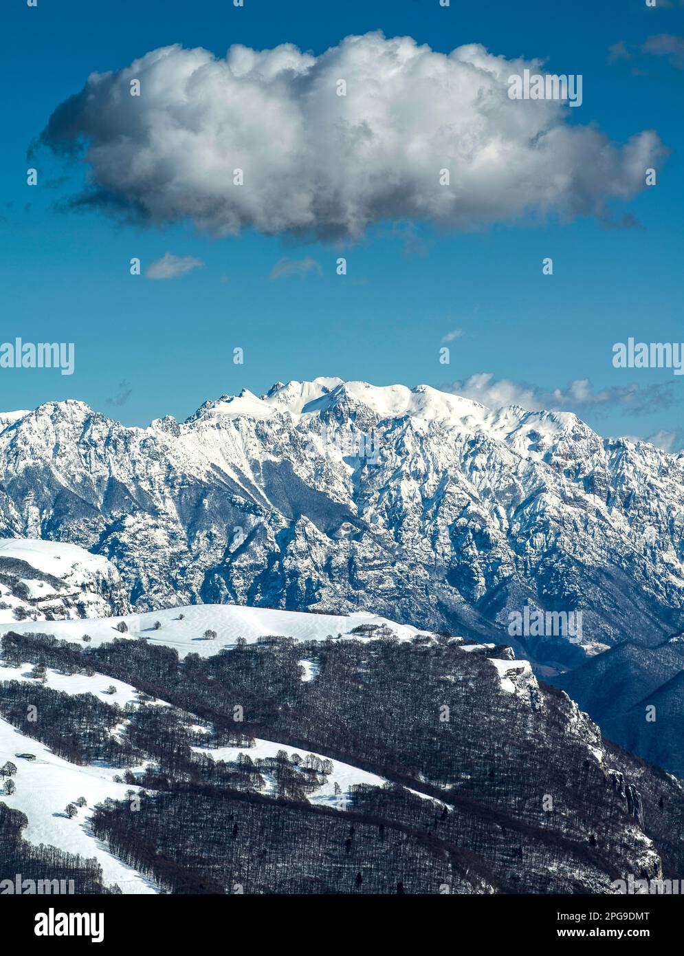 Alpes enneigées Banque D'Images