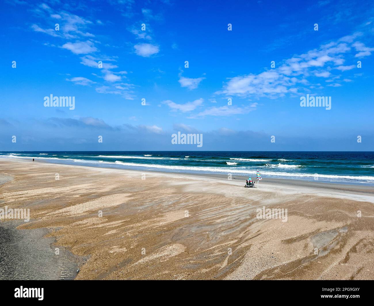 Île Amelia, FL Etats-Unis - 21 octobre 2023: La plage au parc national de l'île Little Talbot près de l'île Amelia, FL Banque D'Images