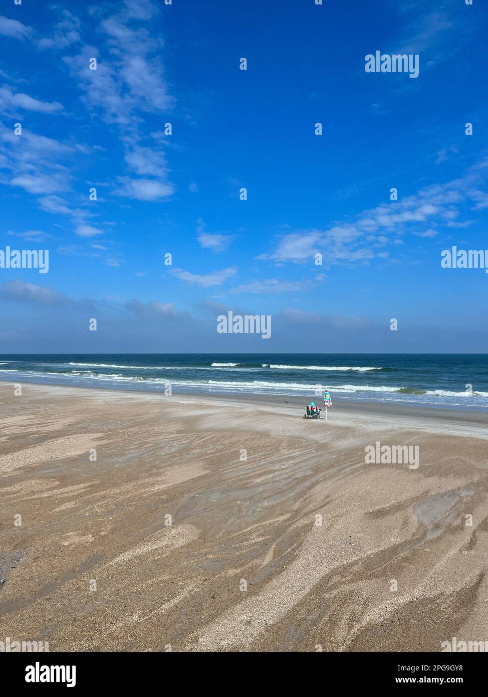 Île Amelia, FL Etats-Unis - 21 octobre 2023: La plage au parc national de l'île Little Talbot près de l'île Amelia, FL Banque D'Images