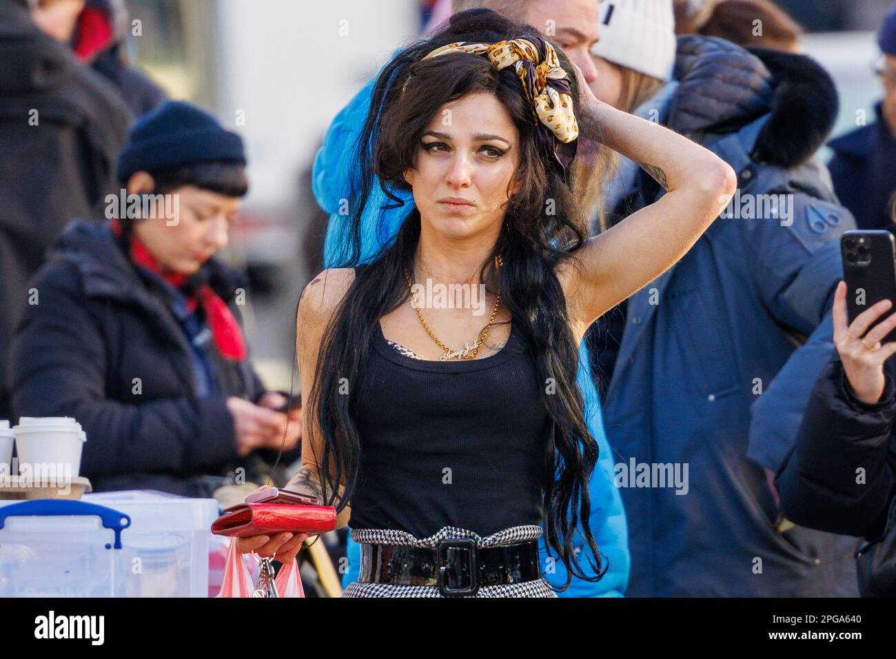 Marisa Abela films Retour au noir Banque D'Images