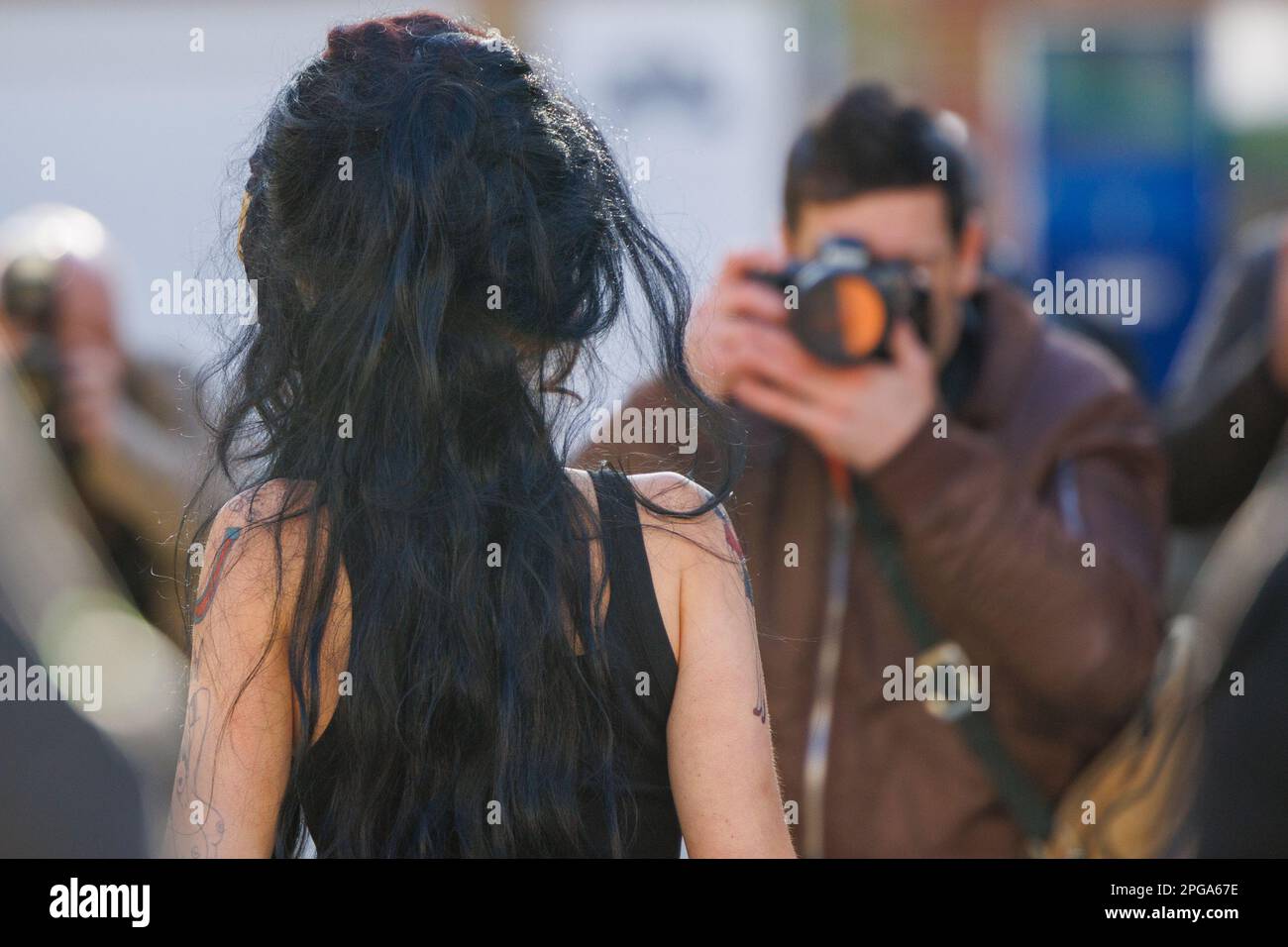 Marisa Abela films Retour au noir Banque D'Images