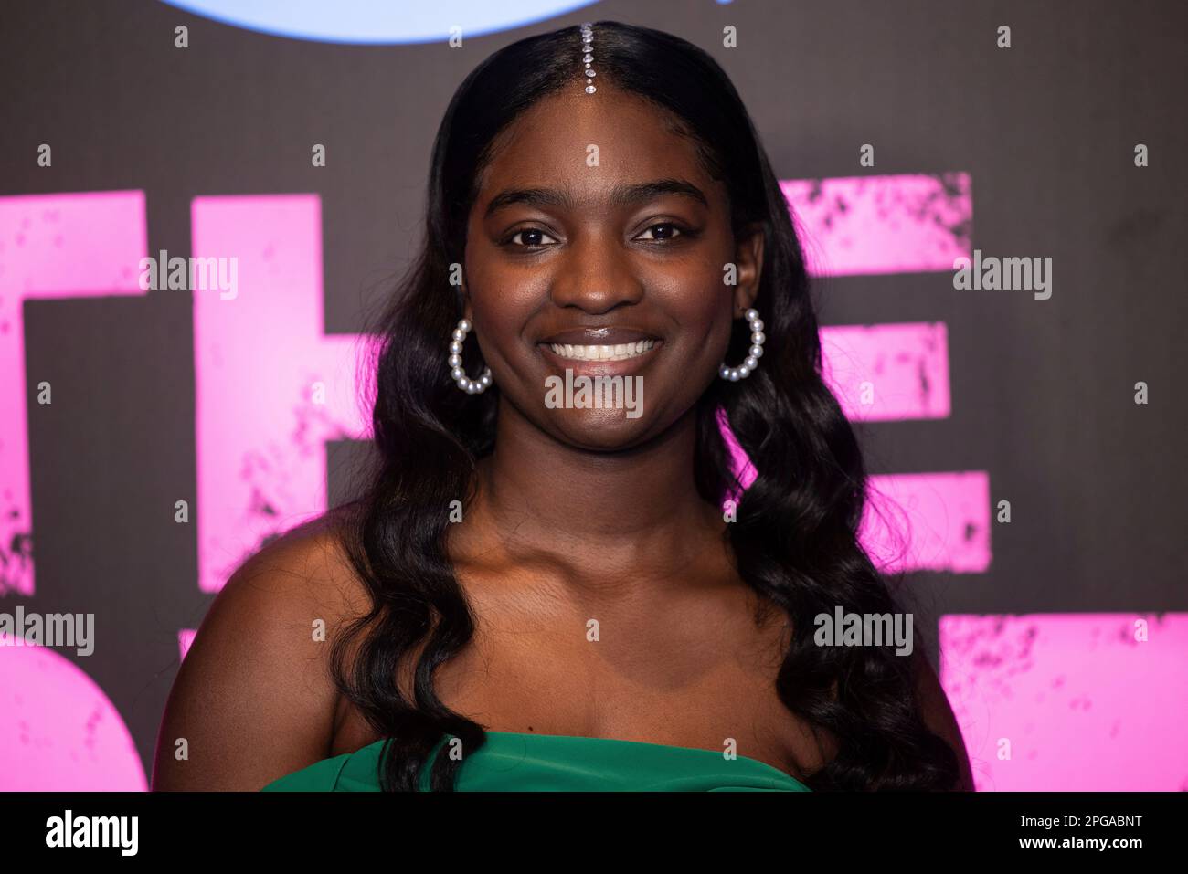 Halle Bush poses for photographers upon arrival at the premiere of the TV  series 'The Power' in London Tuesday, March 21, 2023. (Photo by Vianney Le  Caer/Invision/AP Photo Stock - Alamy