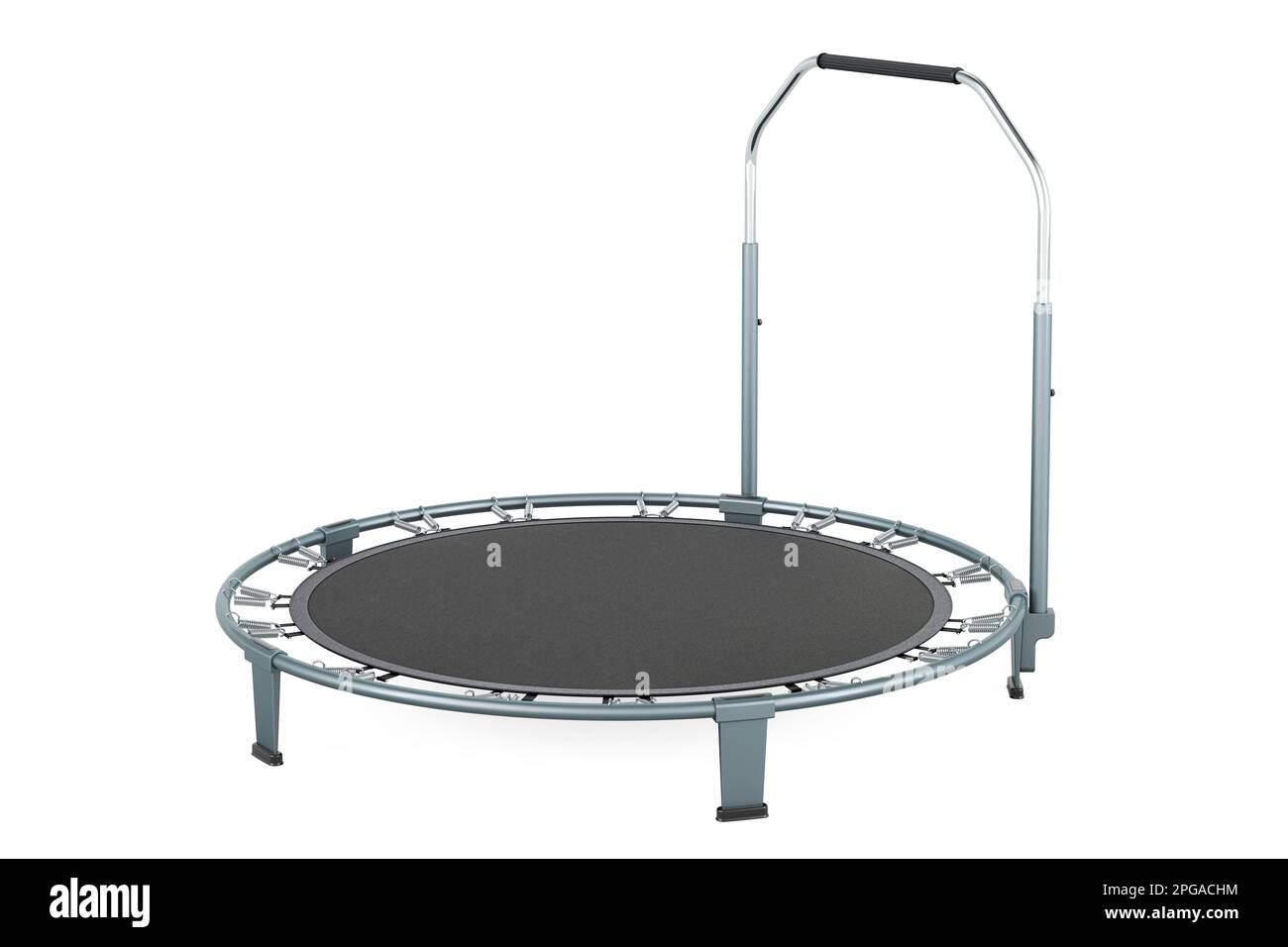 Trampoline Pliable Portable 110 Cm Avec Poignée Réglable - Mini Trampoline Fitness Pour Intérieur Et Extérieur